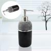 6-Piece Bathroom Countertop Accessory Set with Black and Silver Beads view 4