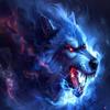 DIY Wolf Diamond Painting Kit, Blue, 30 x 45 cm view 1