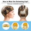 Buytruew Swim Cap for Women and Men, Elastic Cap for Long and Short Hair, Elephant Wildlife Design view 3