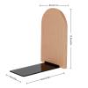 Bookends with Rooster Flowers, Decorative Wooden Bookends for Shelves and Desks, 2-Pack view 4