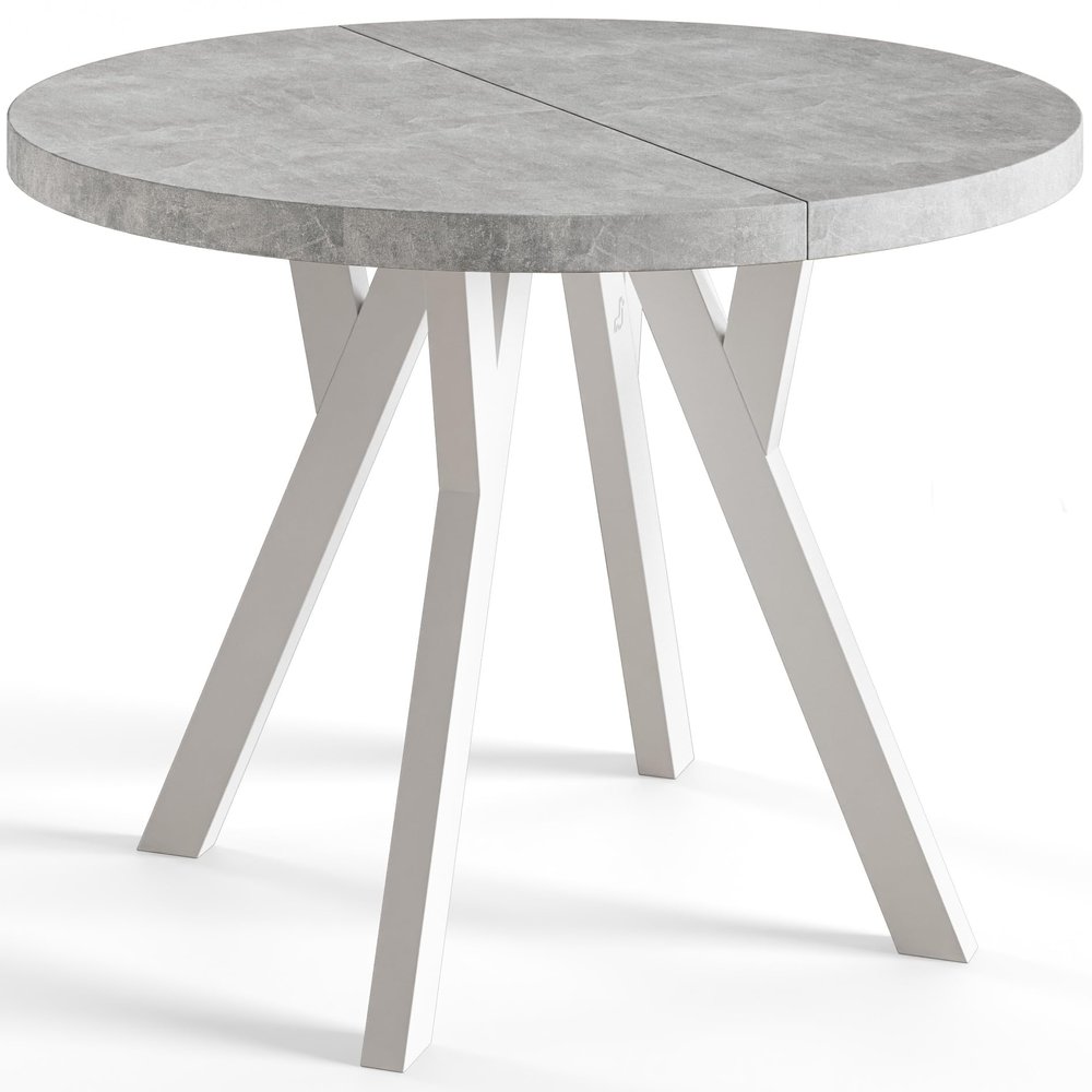 AlpiMeble OVO Extendable Dining Table, 110–210 cm, Sturdy Legs