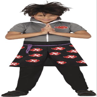 FIESTAS GUIRCA Japanese Ninja Warrior Costume for Kids, Anime/Manga Fighter, Ages 5–6