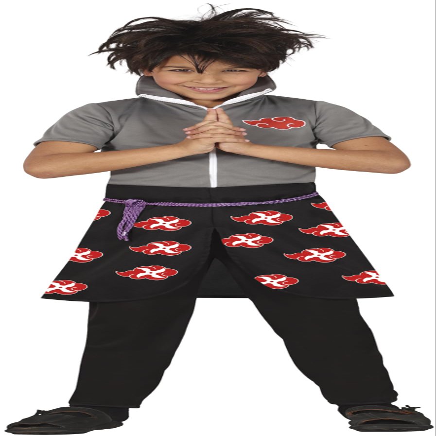 FIESTAS GUIRCA Japanese Ninja Warrior Costume for Kids, Anime/Manga Fighter, Ages 5–6