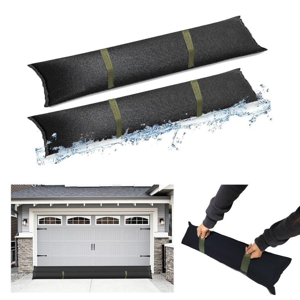 Estresen 6-Pack Water-Activated Flood Sandbags, 180 x 20 cm, with Handles