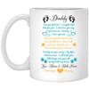 kisoyo Funny Ceramic Coffee Mug with "Daddy from Baby Bump Can You Feel Me I Am Wriggle and Kick for You" Inscription, 325 ml view 1