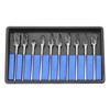 10-Piece Tungsten Carbide Burr Set, Double-Cut, 3 mm Shank view 3