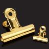 OZFENGH 5-Pack 30/75 mm Round Metal Handle Clips, Gold Bulldog Book Clips, Stainless Steel Ticket Clamps, Photo Holders (75 mm) view 2