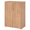 bm Lockable Filing Cabinet, 80 cm Wide, Walnut view 1