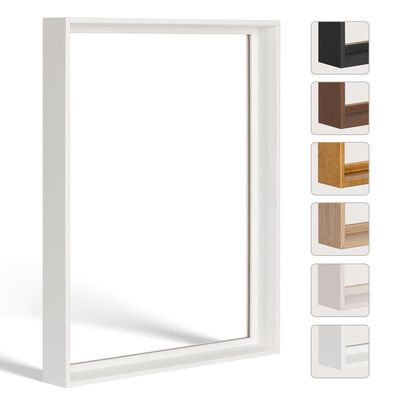 Bildershop-24 FLEXI Shadow Gap Frame, White Matte, 60 × 75 cm
