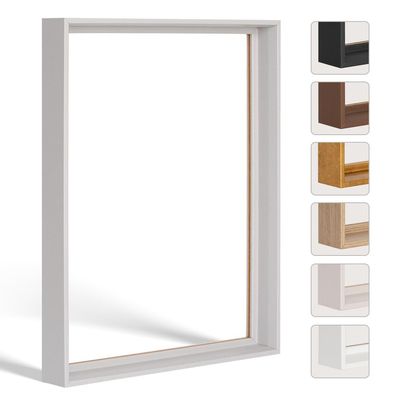 Bildershop-24 FLEXI Shadow-Gap Frame, Light Gray Matte, 30 x 90 cm