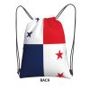 YQxwJL Panama Flag Drawstring Gym Bag, Black view 3