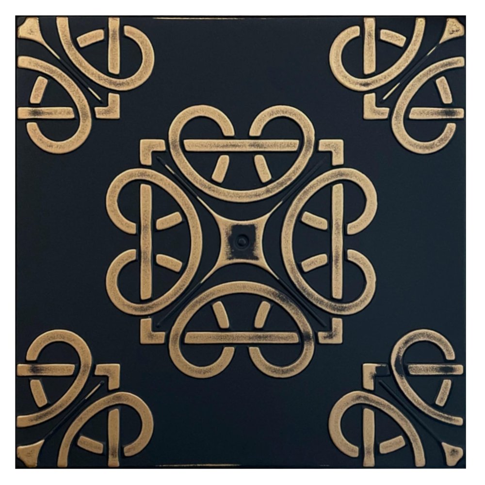 I K H E Malarka 3D Wall Panels, Polystyrene, Retro Vintage, 3 mm, 50 x 50 cm, 10 m, 40 pcs.