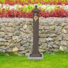 Relaxdays Antique-Style Freestanding Fountain with Faucet, 71 x 17 x 21 cm, Dark Brown view 2