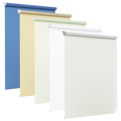 Jalousiescout Blackout Roller Blind Without Drilling, Clip-Fit, 92.5 x 220 cm, White
