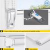 Jalousiescout Blackout Roller Blind Without Drilling, Clip-Fit, 92.5 x 220 cm, White view 4
