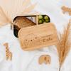 wunderwunsch Personalized Lunch Box with Name, Stainless Steel, Hedgehog view 2