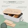 wunderwunsch Personalized Lunch Box with Name, Stainless Steel, Hedgehog view 4