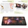 3D Explosion Firework Printed Tablecloth with Elastic Edge, 121.9 x 76.2 cm view 3