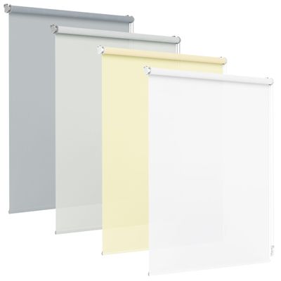Jalousiescout No-Drill Klemmfix Roller Blind for Windows and Doors, Light-Filtering, 75 x 230 cm, Dark Gray