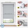 Jalousiescout No-Drill Klemmfix Roller Blind for Windows and Doors, Light-Filtering, 75 x 230 cm, Dark Gray view 2
