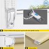 Jalousiescout Full-Blackout Roller Blind, No Drilling, Clamp-Fit, 120 x 220 cm (W x H), Beige view 4