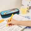 eurwhj Pencil Case with Cool Train Print, Large Capacity, Zipper, Portable view 3