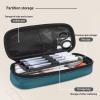eurwhj Pencil Case with Cool Train Print, Large Capacity, Zipper, Portable view 4