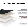 ZNQNDSR Faux Leather Repair Kit, Self-Adhesive Vinyl Repair Patch for Furniture, Car Seats, Sofas and More, Black, 39.3 x 39.3 in view 4