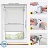 Jalousiescout No-Drill Roller Blind, Light-Filtering, 77.5 x 230 cm, Light Gray view 2