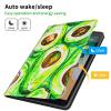 CGFGHHUY Case for iPad Air 11-inch (2024 M2), PU Leather Smart Stand Cover, Avocados view 3