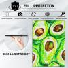 CGFGHHUY Case for iPad Air 11-inch (2024 M2), PU Leather Smart Stand Cover, Avocados view 4