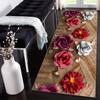 Siunwdiy 3D Rose Pattern Runner Rug, Non-Slip, Washable, 50 x 180 cm view 1