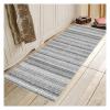 Siunwdiy Gray Abstract Runner Rug, Non-Slip Washable Kitchen Hallway Runner, 60 x 360 cm view 2