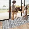 Siunwdiy Gray Abstract Runner Rug, Non-Slip Washable Kitchen Hallway Runner, 60 x 360 cm view 3