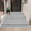 Siunwdiy Gray Abstract Runner Rug, Non-Slip Washable Kitchen Hallway Runner, 60 x 360 cm view 4