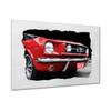 Canvas Print Wall Decoration, 90 x 60 cm, Red Sports Car, No. H771M_WFPC1L view 1