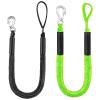 Boat Docking Line with Bungee Cord for Kayaks, Watercraft, Ski Boats, Pontoons and Canoes, Black view 1
