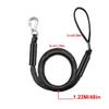 Boat Docking Line with Bungee Cord for Kayaks, Watercraft, Ski Boats, Pontoons and Canoes, Black view 2