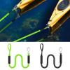 Boat Docking Line with Bungee Cord for Kayaks, Watercraft, Ski Boats, Pontoons and Canoes, Black view 3