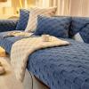 HLTQL Stretch Sofa Cover for Armless U-Shaped Sofas, 2- and 3-Seaters, Waterproof, Nonslip, 79–90 × 210 cm view 1