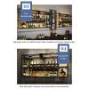 Industrial Wall-Mounted Wine Rack with Glass Holder and Light Strip, 100 x 20 x 100 cm view 4