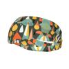 Mid-Century Modern Retro Teardrop-Print Sports Headband view 1