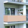 UV-Protection Balcony Privacy Screen 0.55 x 5.4 m, Weatherproof, Cream view 2