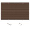 Balcony Privacy Screen 1.15 x 8.6 m, Wind and UV Protection, Weather-Resistant, Brown view 1