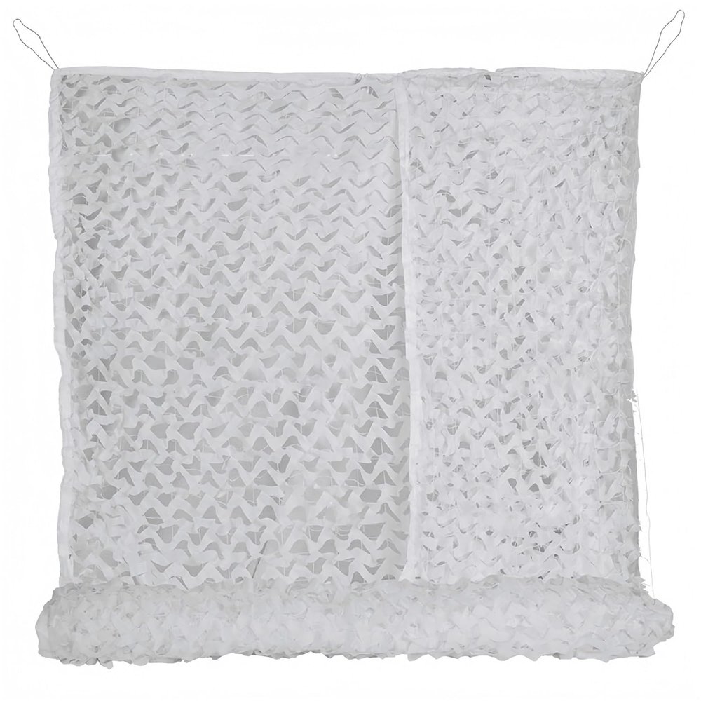 White UV-Resistant 210D Camouflage Net, 1.5 × 2 m