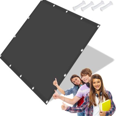 Shade Sail 180 x 340 cm, 98% UV Protection, Waterproof, Dark Gray