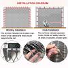 Flexible Stainless Steel Cable Safety Mesh, 1.5 x 12 m view 4