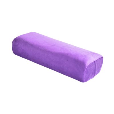 JISADER Yoga Bolster Pillow with Carry Handle for Meditation, Removable Cover, Lightweight Rectangular Yoga Cushion, Purple