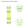 QUARKZMAN 10-Piece Cylindrical Bubble Level, 9.5 x 40 mm, Green view 4