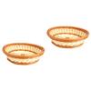 Alipis 2-Piece Woven Plastic Fruit and Vegetable Basket Set view 1